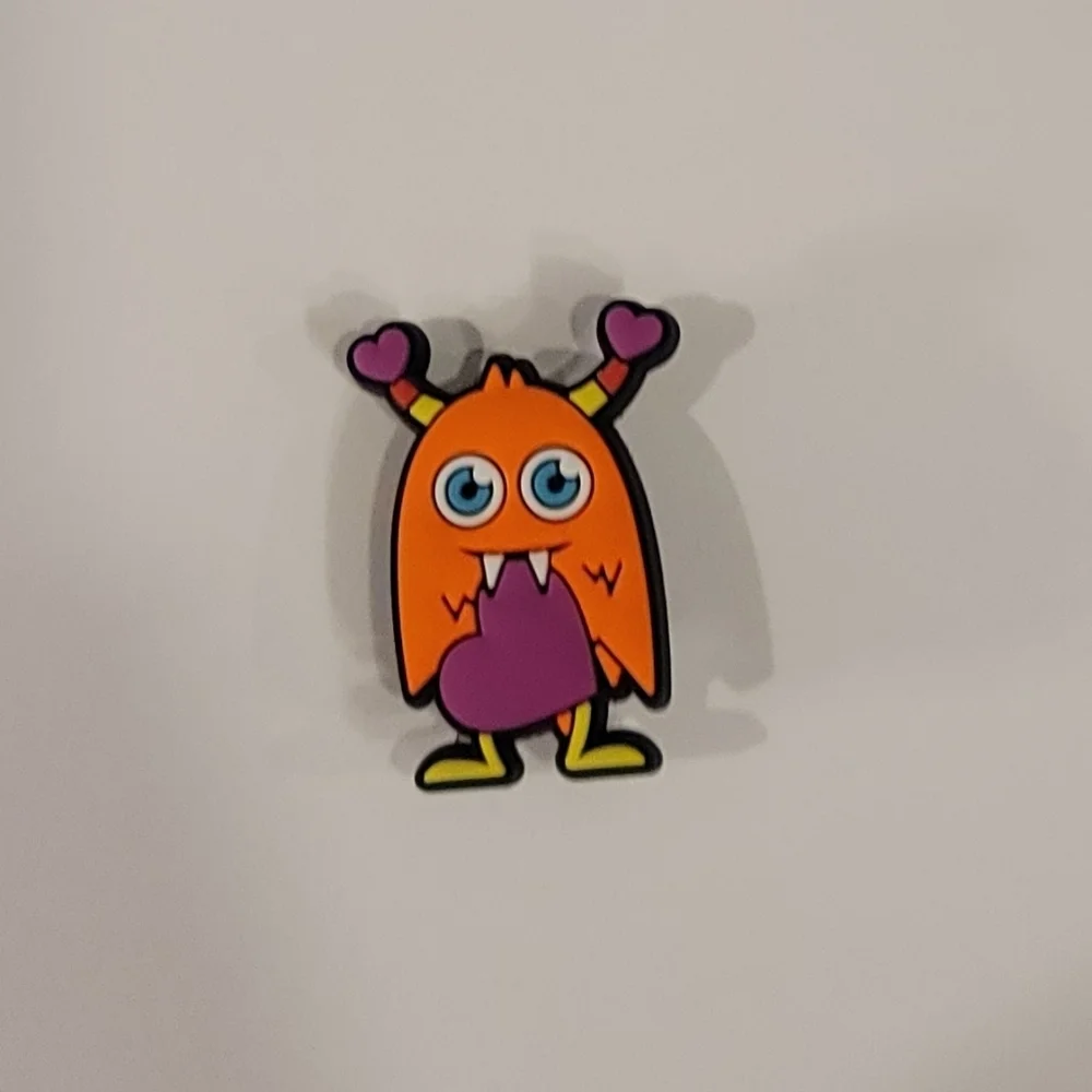 Monster With Heart Croc Charm